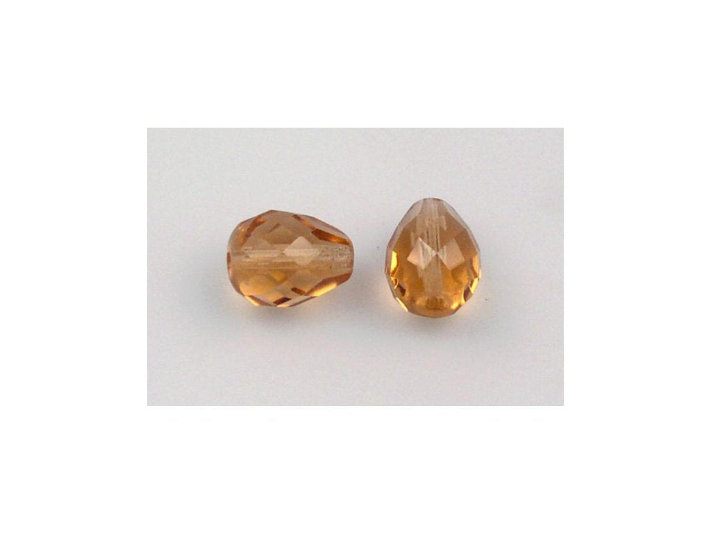 Fire Polished Faceted Beads Pear 70140 Glass Czech Republic