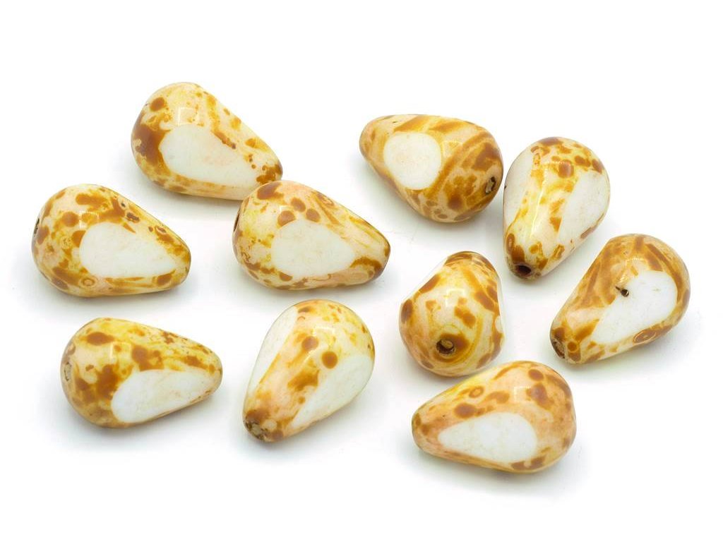 Fire Polished Faceted Beads Pear Drop 03000/86800 Glass Czech Republic