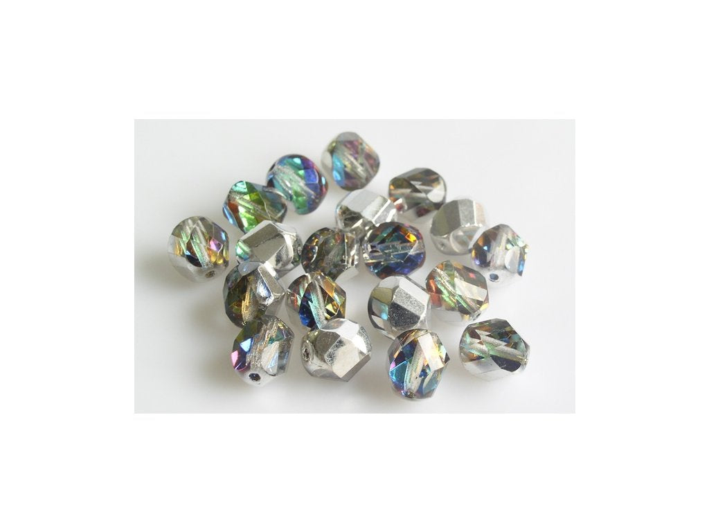 Fire Polished Faceted Beads Spiral Semi Round 00030/29536 Glass Czech Republic