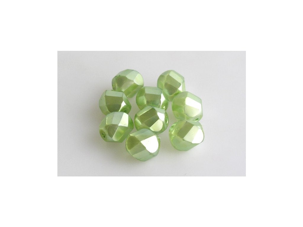 Fire Polished Faceted Beads Spiral Semi Round 00030/70454 Glass Czech Republic