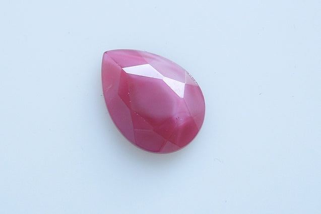 Crystal Glass Gemstone Drop 18 x 13 mm, color: 94000, Bohemia Crystal Glass, Czechia 2230