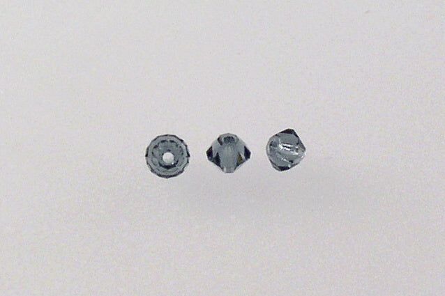 MC Bicone Xilion Cut beads High Sparkle 3 mm, Transparent Dark Blue (30330), Bohemia Crystal Glass, Czechia 45169302