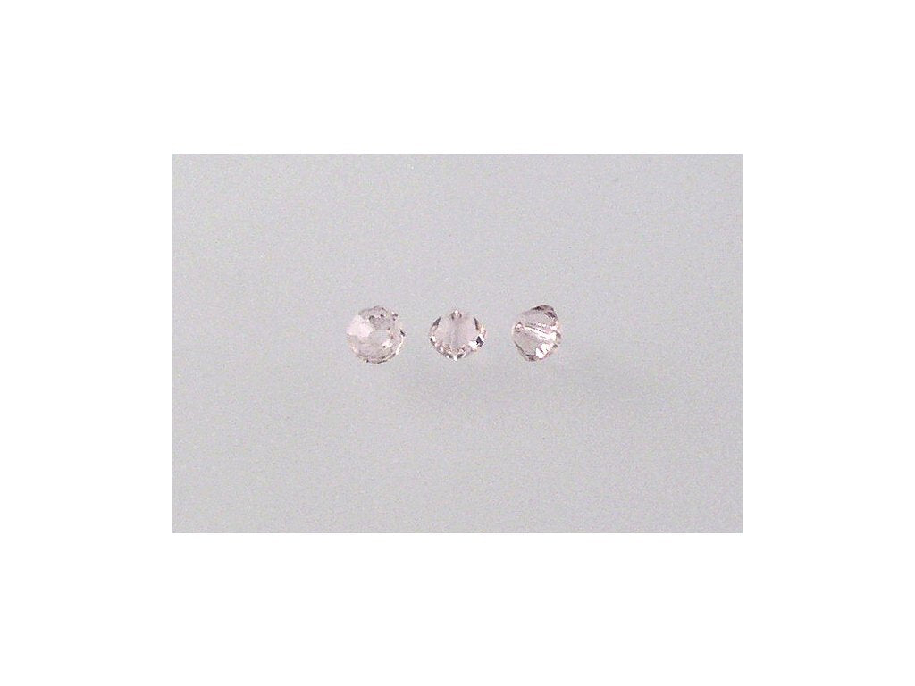 MC Bicone Xilion Cut beads High Sparkle Transparent Pink Glass Czech Republic