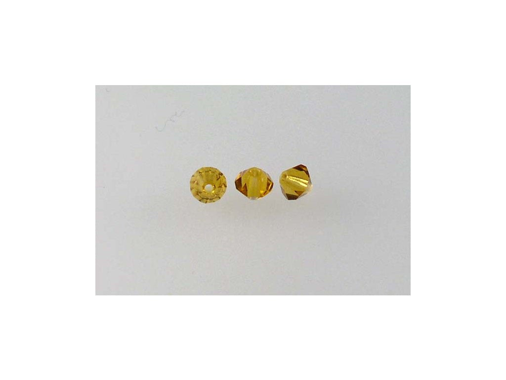 MC Bicone Xilion Cut beads High Sparkle Transparent Brown Glass Czech Republic