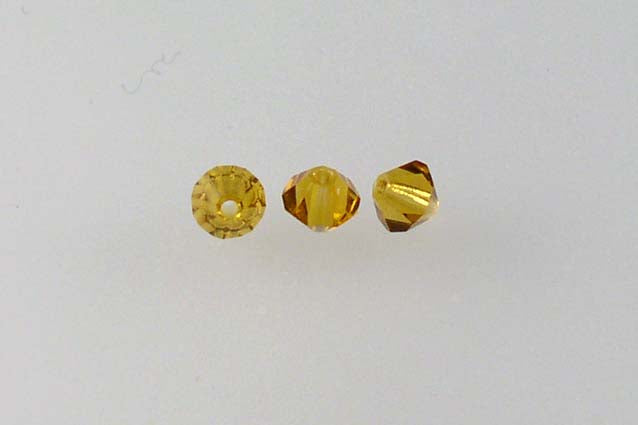 MC Bicone Xilion Cut beads High Sparkle 4 mm, Transparent Brown (10090), Bohemia Crystal Glass, Czechia 45169302