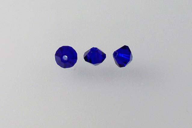 MC Bicone Xilion Cut beads High Sparkle 4 mm, Transparent Blue (30080), Bohemia Crystal Glass, Czechia 45169302