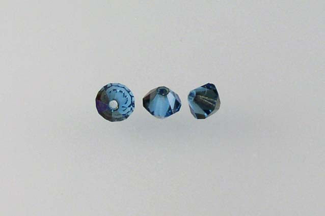 MC Bicone Xilion Cut beads High Sparkle 4 mm, Transparent Aqua 22201 (60310-22201), Bohemia Crystal Glass, Czechia 45169302