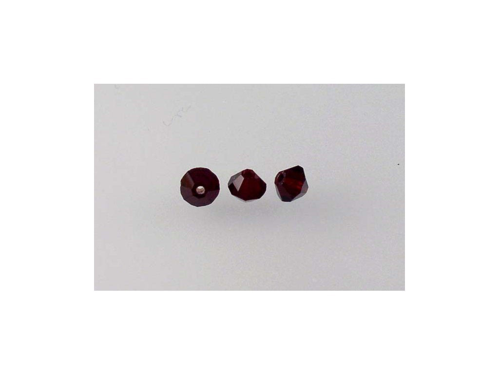 MC Bicone Xilion Cut beads High Sparkle Transparent Red Glass Czech Republic