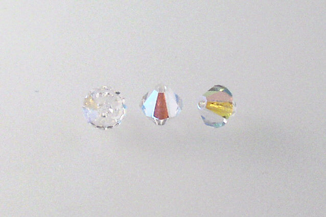 MC Bicone Xilion Cut beads High Sparkle 5 mm, Crystal Ab (30-28701), Bohemia Crystal Glass, Czechia 45169302