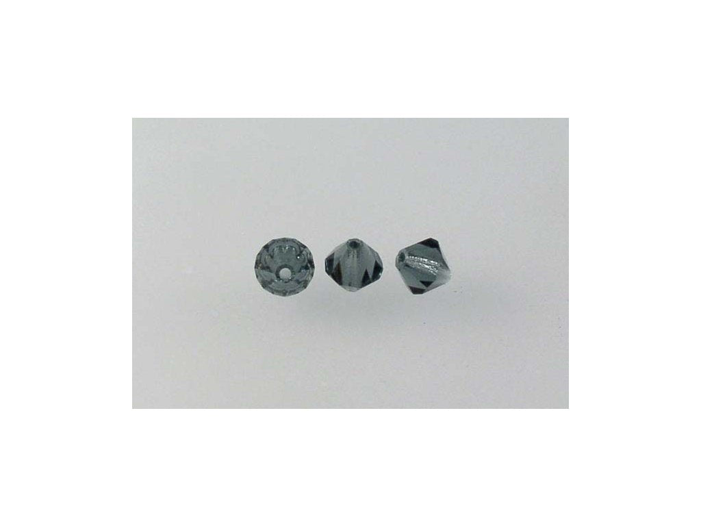 MC Bicone Xilion Cut beads High Sparkle Transparent Dark Blue Glass Czech Republic