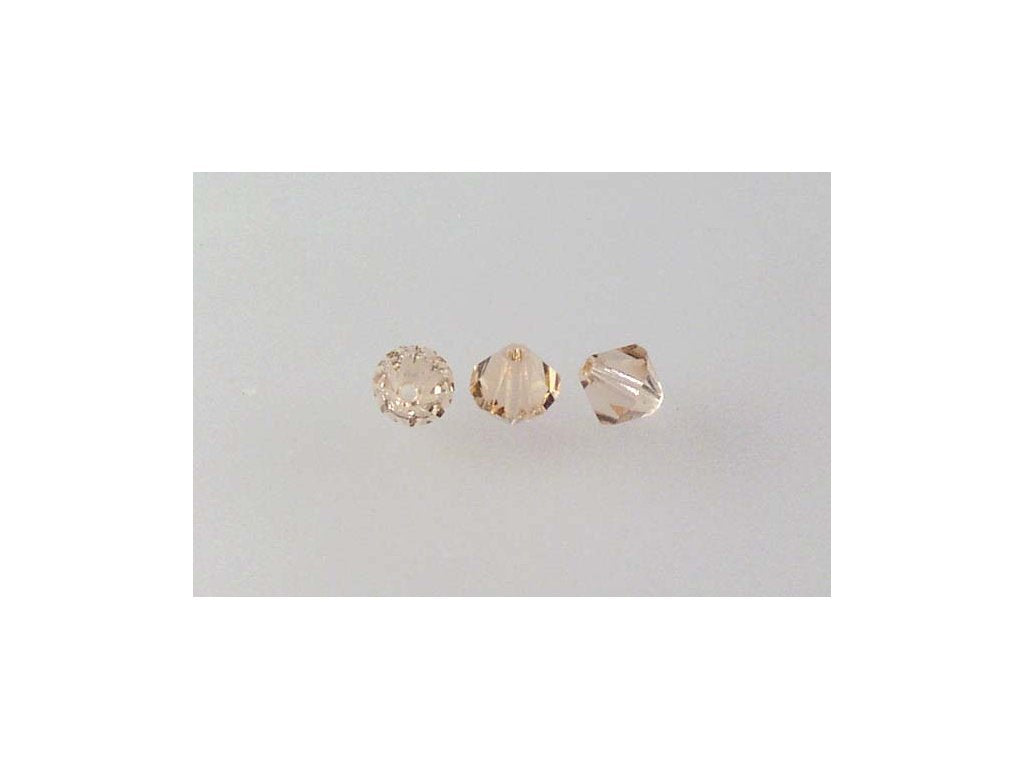 MC Bicone Xilion Cut beads High Sparkle Transparent Pink Glass Czech Republic