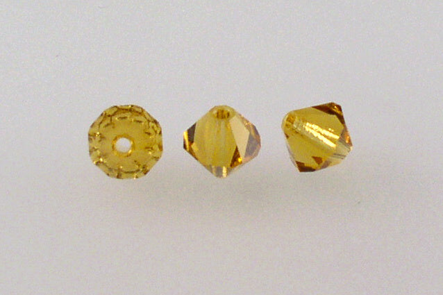 MC Bicone Xilion Cut beads High Sparkle 6 mm, Transparent Orange (10060), Bohemia Crystal Glass, Czechia 45169302