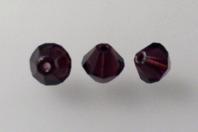 MC Bicone Xilion Cut beads High Sparkle 6 mm, Transparent Amethyst (20080), Bohemia Crystal Glass, Czechia 45169302