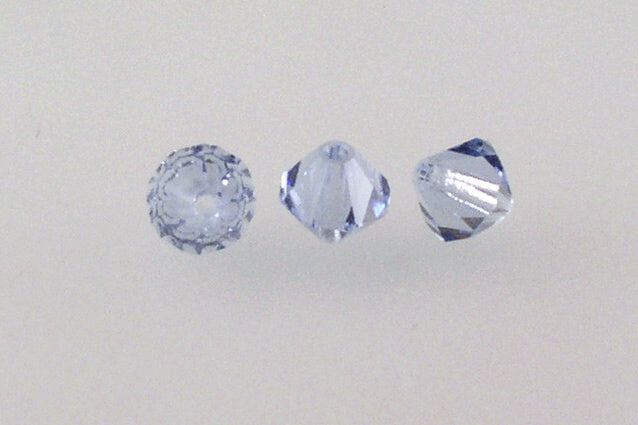 MC Bicone Xilion Cut beads High Sparkle 6 mm, Transparent Blue (30020), Bohemia Crystal Glass, Czechia 45169302