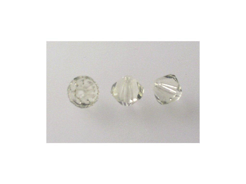 MC Bicone Xilion Cut beads High Sparkle Transparent Yellow Glass Czech Republic