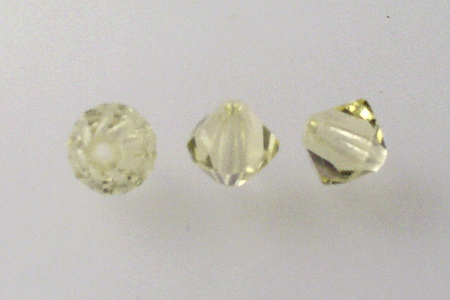 MC Bicone Xilion Cut beads High Sparkle 6 mm, Transparent Yellow (80120), Bohemia Crystal Glass, Czechia 45169302