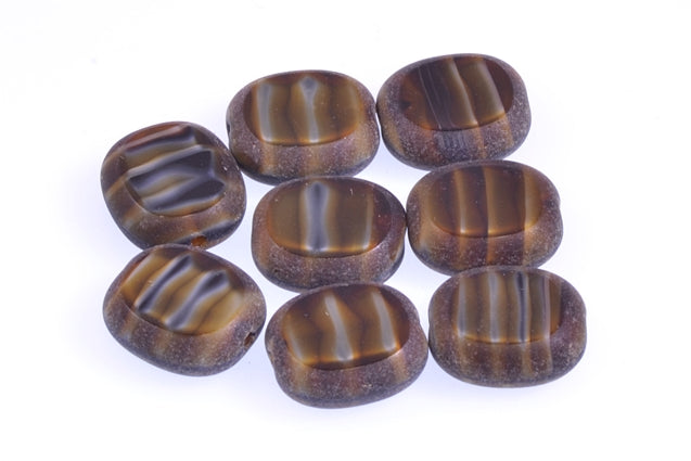 Shaped Table Cut Beads 14 x 12 mm, 26117 Matte (26117-84110), Bohemia Crystal Glass, Czechia 99130310