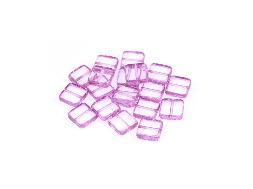Table Cut Beads Square 00030/15423 Glass Czech Republic