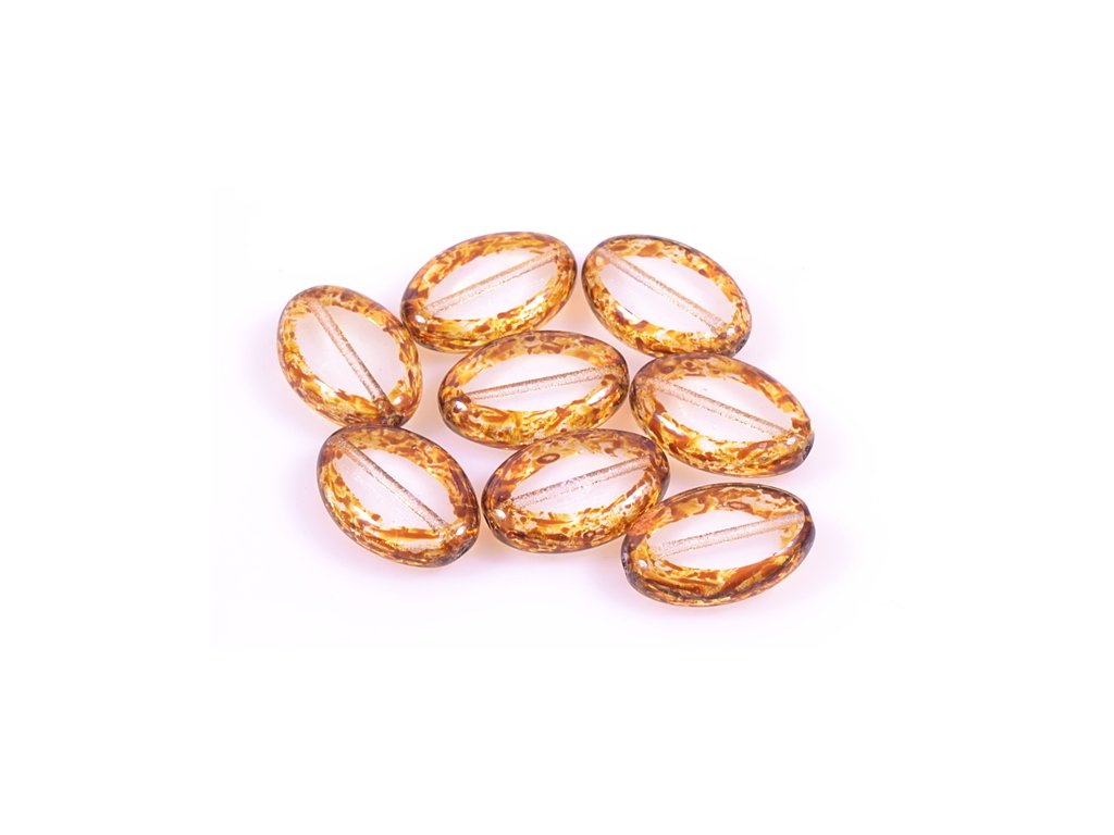 Table Cut Beads Oval 00030/86800 Glass Czech Republic