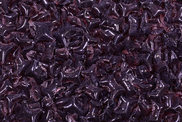 Glass Crumb Pieces for Home Epoxy Decor Mix, Transparent Amethyst (20080), Bohemia Crystal Glass, Czechia SKLENENA