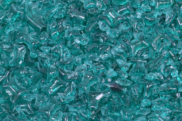 Glass Crumb Pieces for Home Epoxy Decor Mix, Transparent Green Emerald (50730), Bohemia Crystal Glass, Czechia SKLENENA