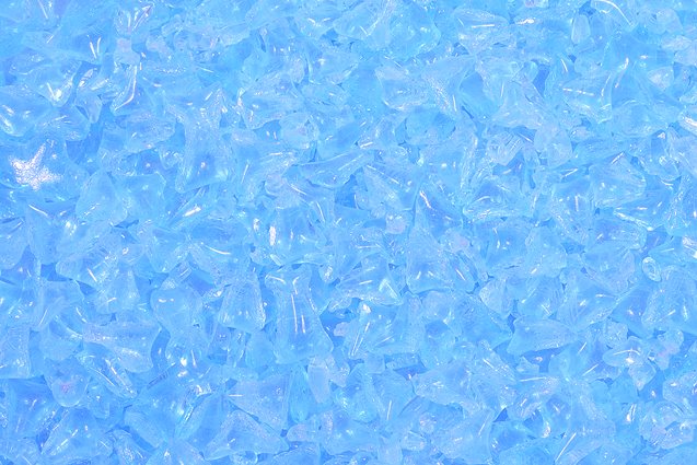Glass Crumb Pieces for Home Epoxy Decor Mix, Transparent Aqua (60010), Bohemia Crystal Glass, Czechia SKLENENA