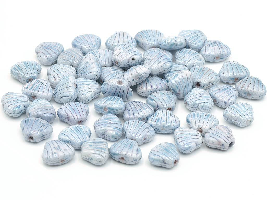 Flat Shell Beads 03000/15426 Glass Czech Republic