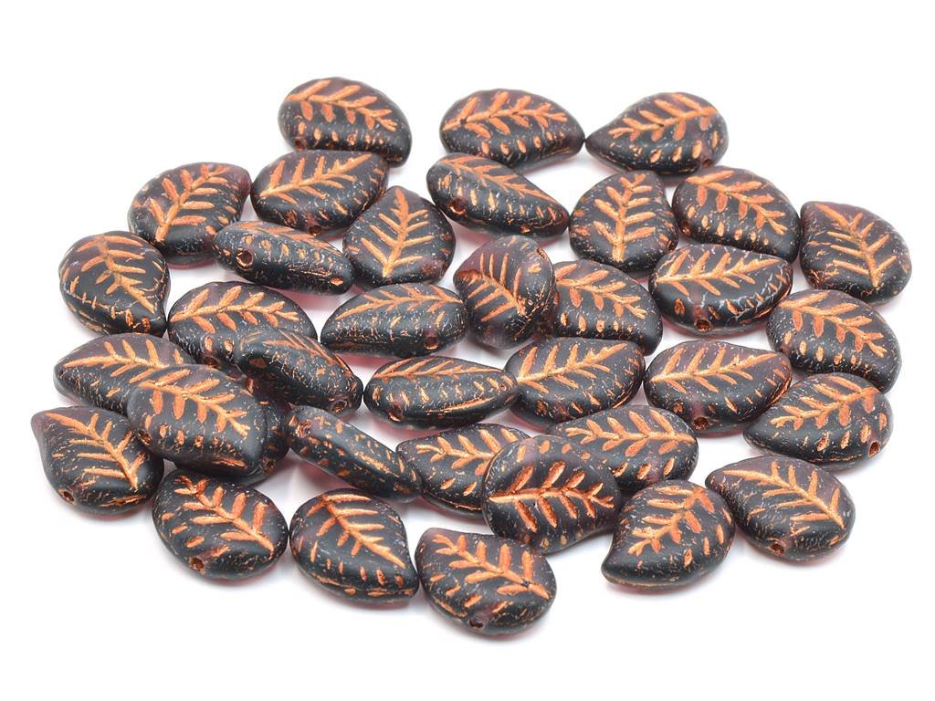 Nice Leaf Beads 20080/84110/54307 Glass Czech Republic