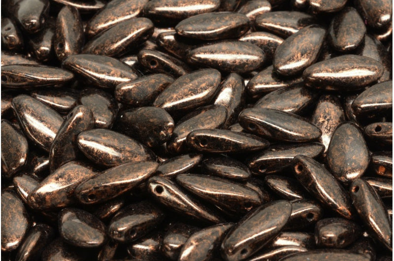 ダガービーズ、ブラック 56903 (23980-56903)、ガラス、チェコ共和国