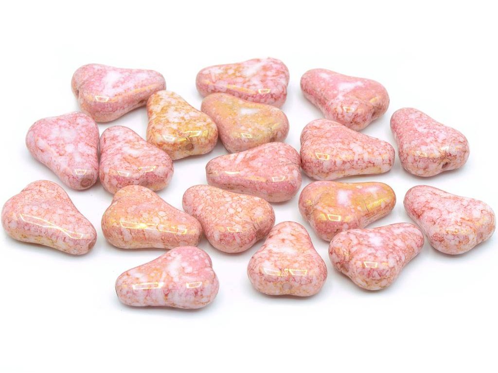 Pressed Beads Pears 03000/15495 Glass Czech Republic