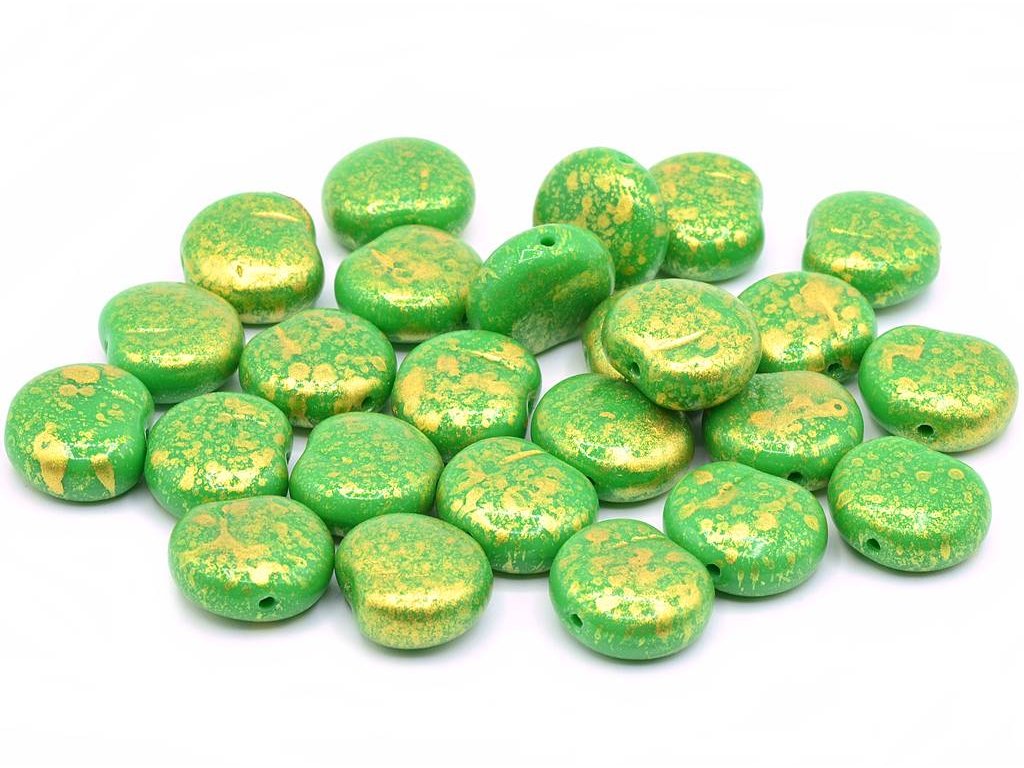 Pressed Beads Apples 53320/56902 Glass Czech Republic