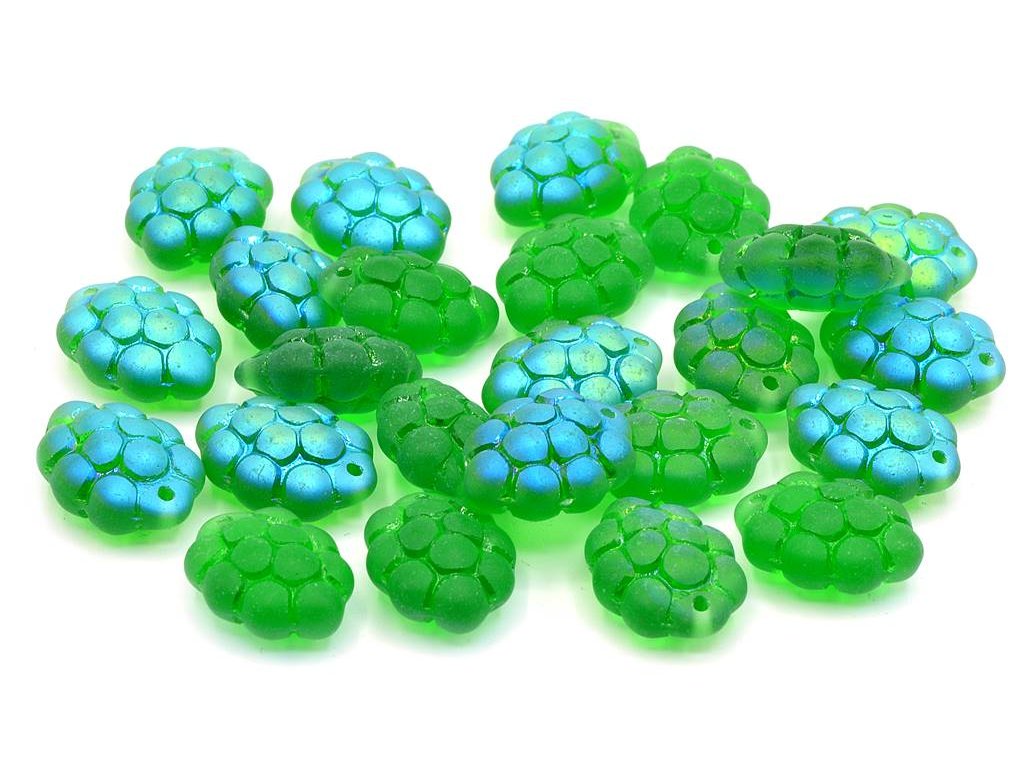 Pressed Beads Grape 50120/28771 Glass Czech Republic