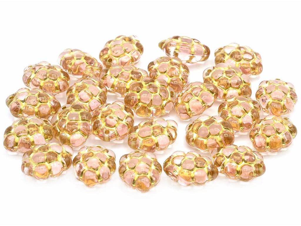 Pressed Beads Grape 70120/54202 Glass Czech Republic