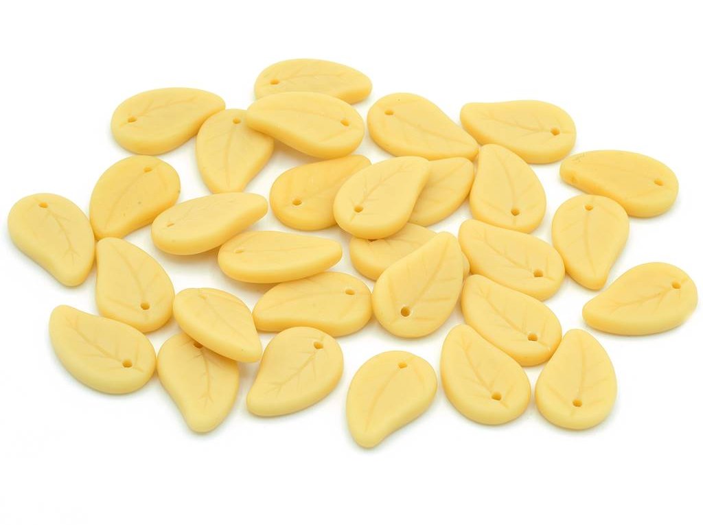 Flat Leaf Beads 13020/84110 Glass Czech Republic