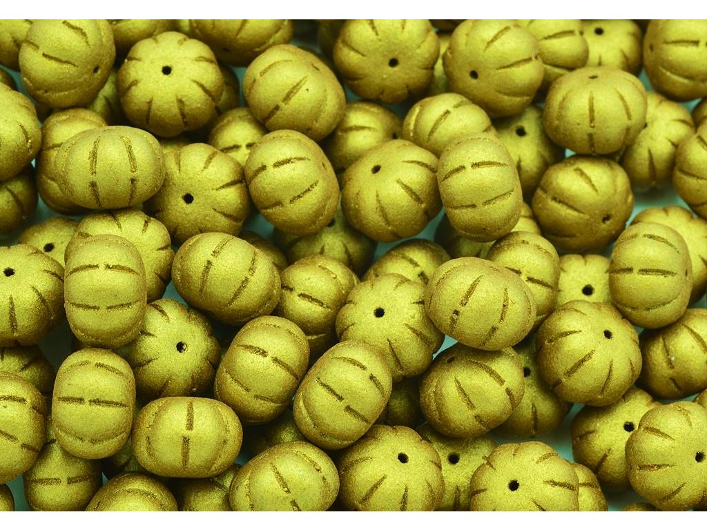 Melon Round Beads 1720 Glass Czech Republic