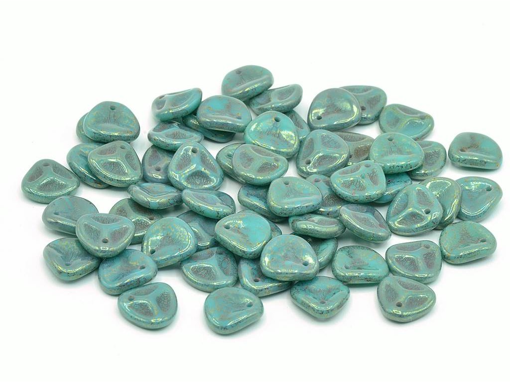 Rose Petal Beads 63130/15495 Glass Czech Republic