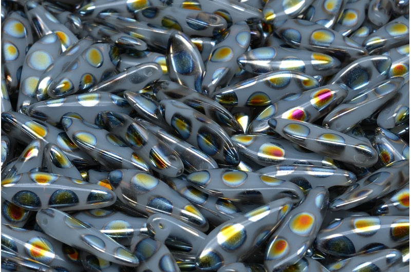 ダガービーズ、ホワイト 2800A (02010-2800A)、ガラス、チェコ共和国