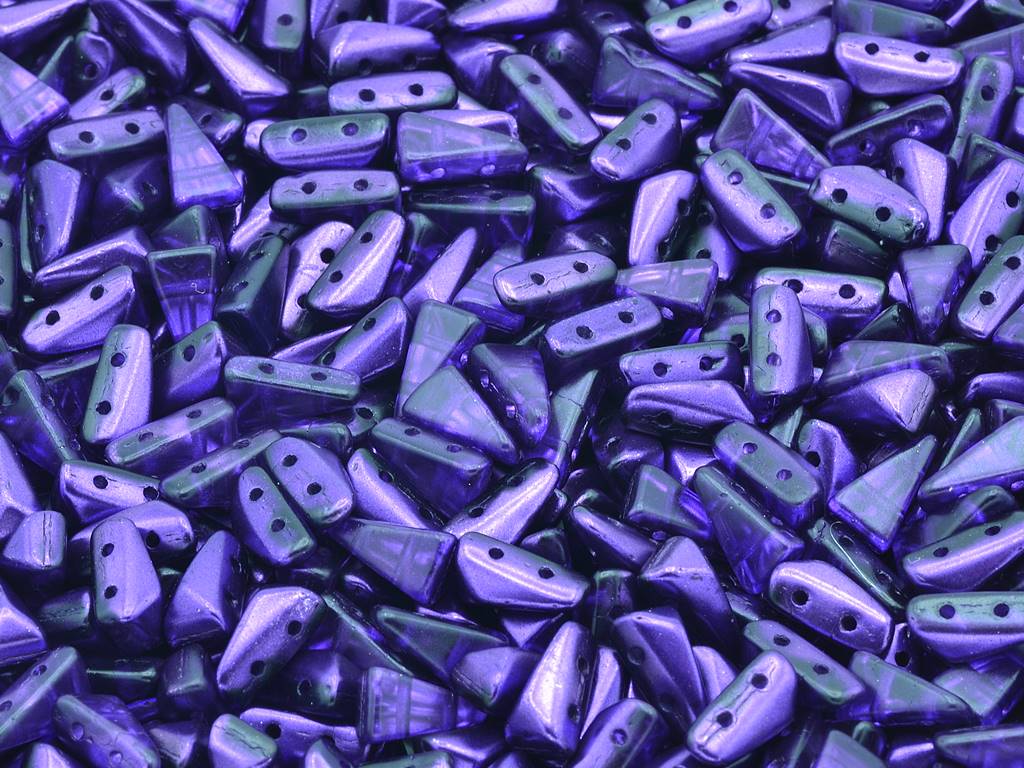 Vexolo 2-hole Triangle Beads 5 x 8 mm, Crystal 67236 (30-67236), Bohemia Crystal Glass, Czechia 11109034