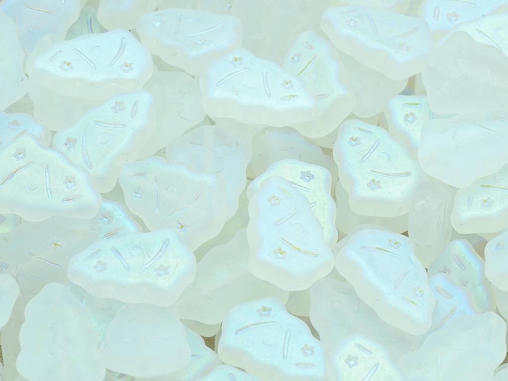 Christmas Tree Beads, Crystal Matte Ab (00030-84110-28701), Glass, Czech Republic