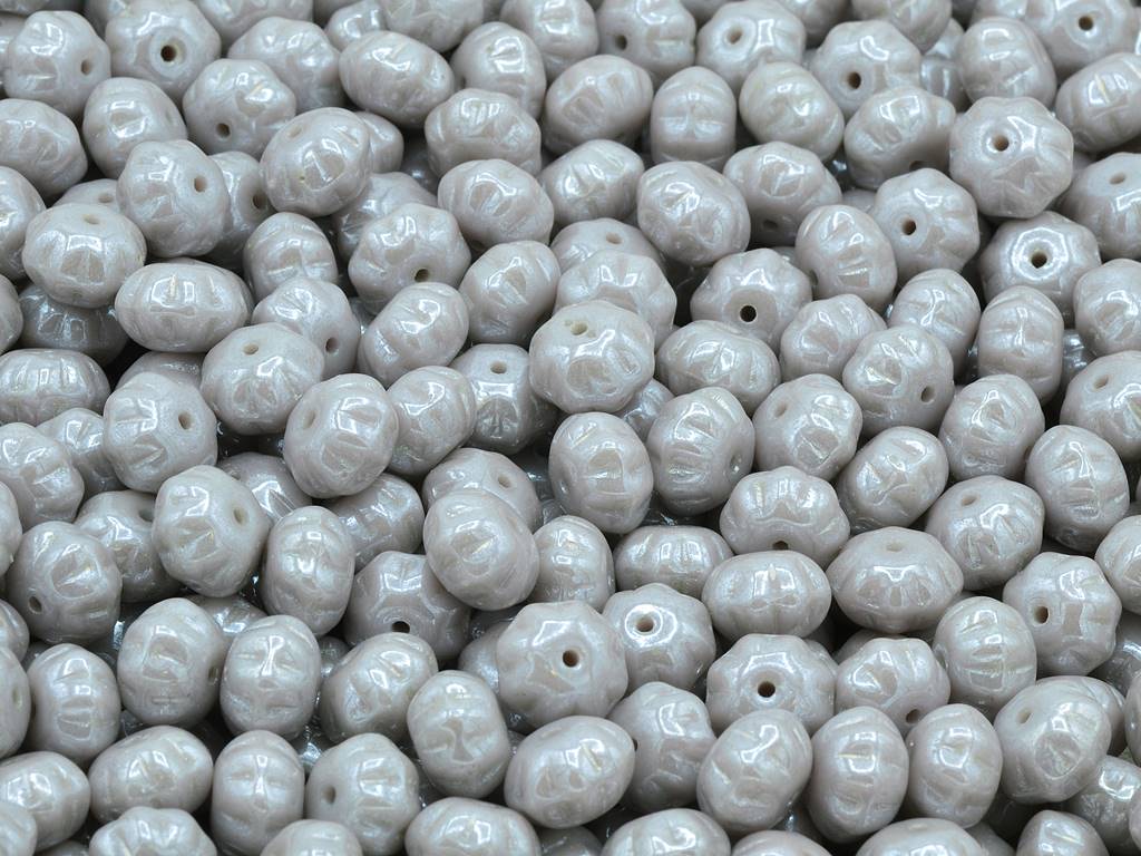 Pumpkin Beads, Purple Hematite (23020-14400), Glass, Czech Republic