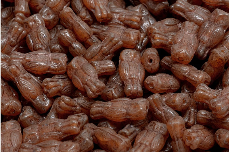 Owl Beads, Opal Pink Travertin (71010-86800), Glass, Czech Republic