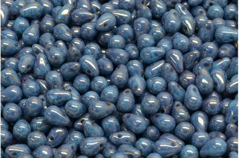滴珠,蓝色陶土紫 (63020-15496),玻璃,捷克共和国