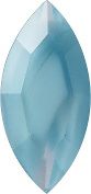 Navette Faceted Pointed Back (Doublets) Crystal Glass Stone, Aqua Blue 5 Pearl Colours (64000-00030-Tw), Czech Republic
