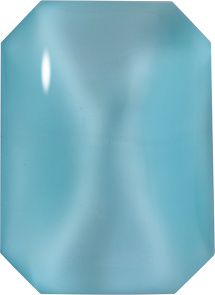 Octagon Cabochons Pointed Back Crystal Glass Stone, Aqua Blue 10 Moonshine (04242), Czech Republic