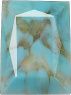 Rectangle Faceted Pointed Back (Doublets) Crystal Glass Stone, Aqua Blue 12 Matrix Colours (04372), Czech Republic