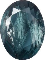 Oval Faceted Pointed Back (Doublets) Crystal Glass Stone, Blue 7 With Silver (30330-L-Ag-Tw), Czech Republic