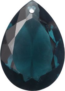 Pear Sew-On Crystal Glass Stone, Blue 12 Transparent (30330-L), Czech Republic