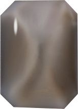 Octagon Cabochons Pointed Back Crystal Glass Stone, Grey 1 Moonshine (00642), Czech Republic