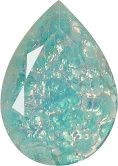 Pear Faceted Pointed Back (Doublets) Crystal Glass Stone, Light Green 2 Specials (05017), Czech Republic