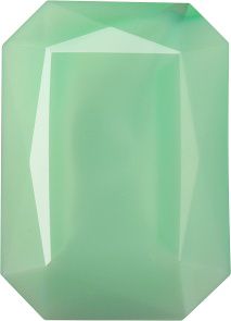 Octagon Faceted Pointed Back (Doublets) Crystal Glass Stone, Light Green 4 Pearl Colours (05400), Czech Republic